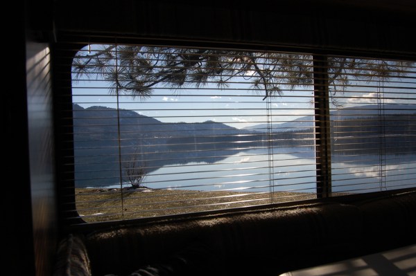 Here's the view from inside ...