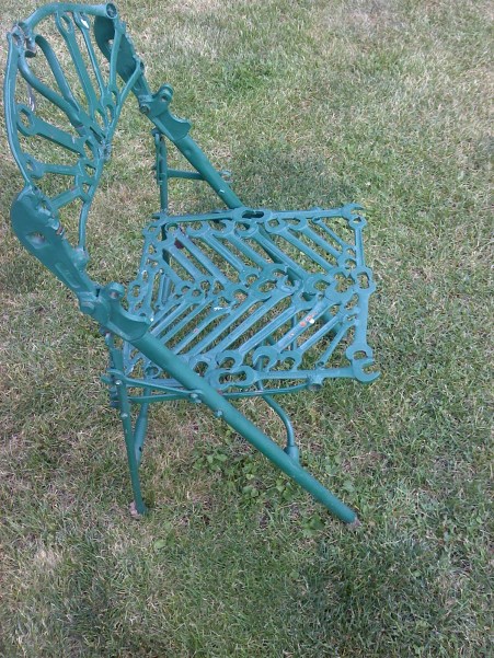 Wow ... folding chair, made from tools.