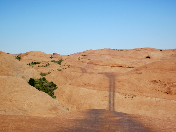 Seeing the road ahead ... it just disappears into the rocks.