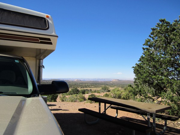 Complete with camp table.