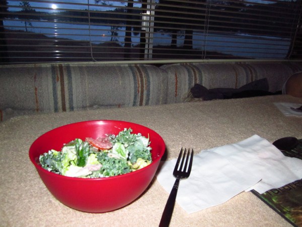 ... supper (a light salad) ...