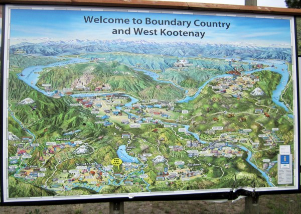 Beautiful BC and the border ...