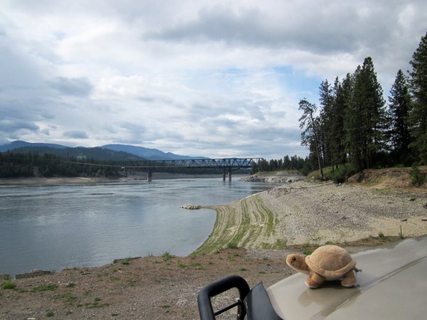 Lake Roosevelt is way low in preparation for the late spring run off.
