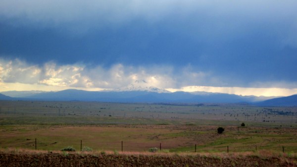 ... and there's still snow up there.