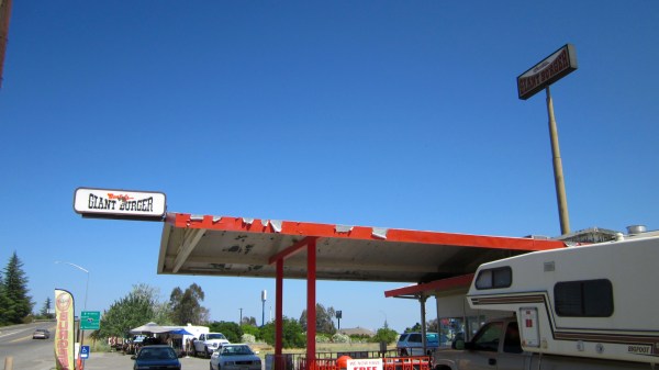 ... and here it is, on  hot day after blowing past Redding ...