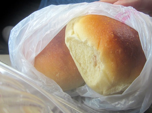 ... baked chasu-bow (bbq pork buns) ...