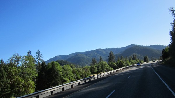 Passing the switchbacks in Southern Oregon.