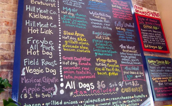 ... with all kinds of tube steak delights ...