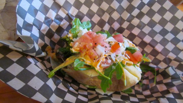 ... topped with arugula ... mmm good ...