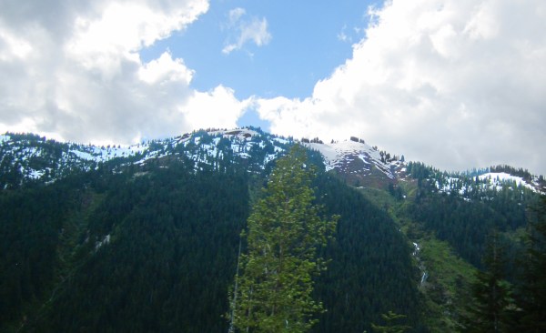 Later, we crossed back over the mountains.