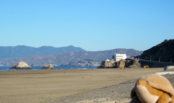 That's the Cliff House in the distance.