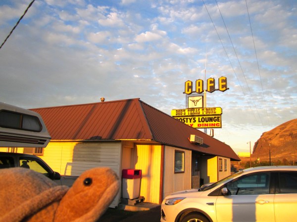 My driver is looking for a steak ...