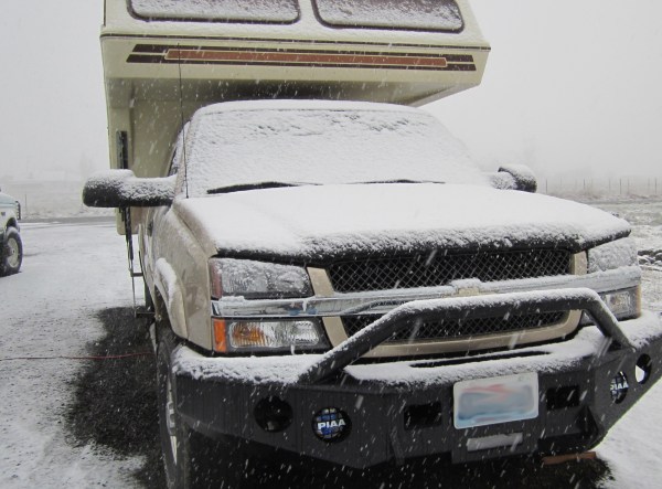 As  repaired  on a wintery day ...