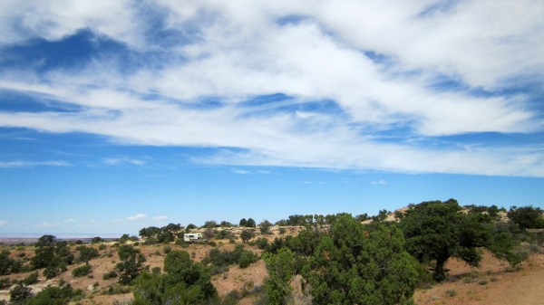 There it is ... Tortuga's home ... in the desert ...